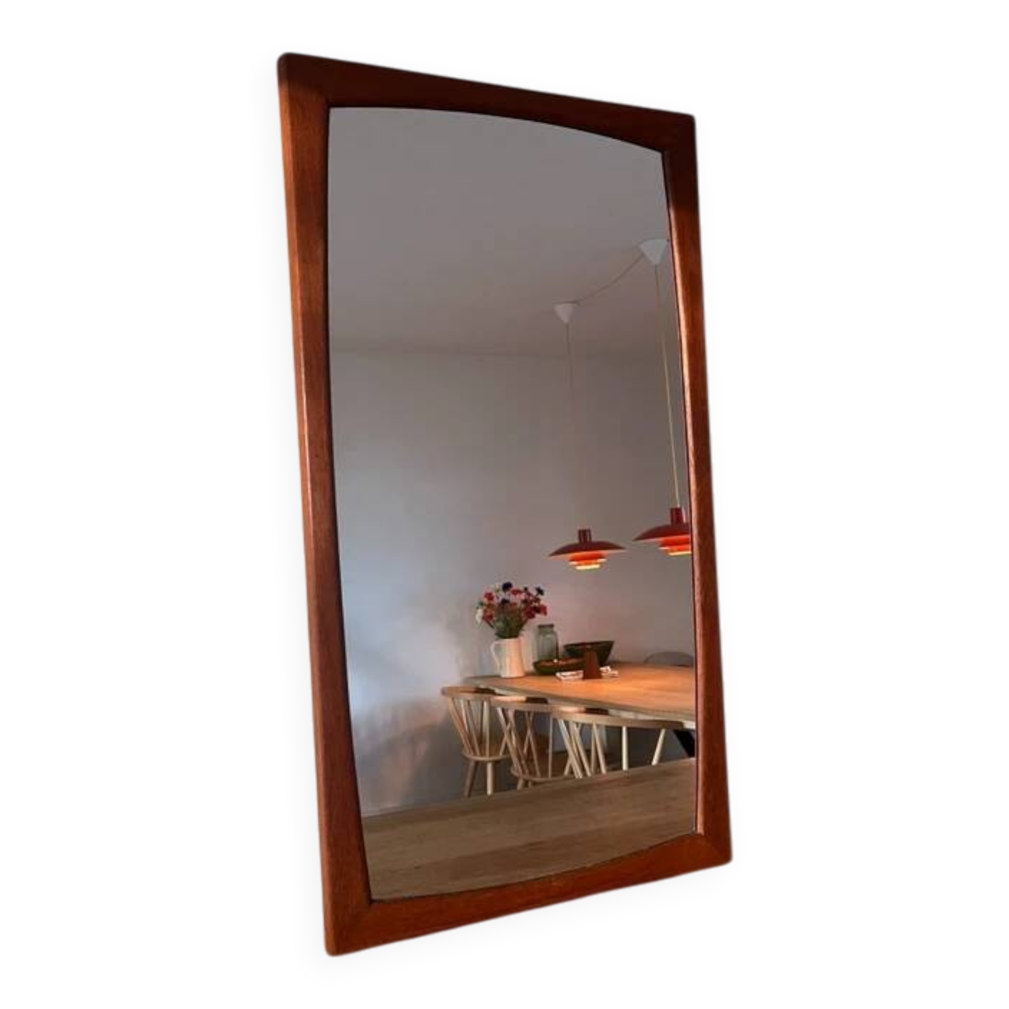 Aksel Kjersgaard model 103 mirror - Kai Kristiansen - Danish teak mirror