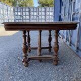 Table repas en bois, extensible avec rallonges