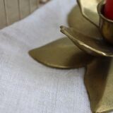 Golden candle holder