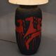 Vintage German ceramic floor lamp from Scheurich, 1970s