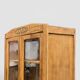 Armoire parisienne vitres biseautées chêne blond art déco 1930