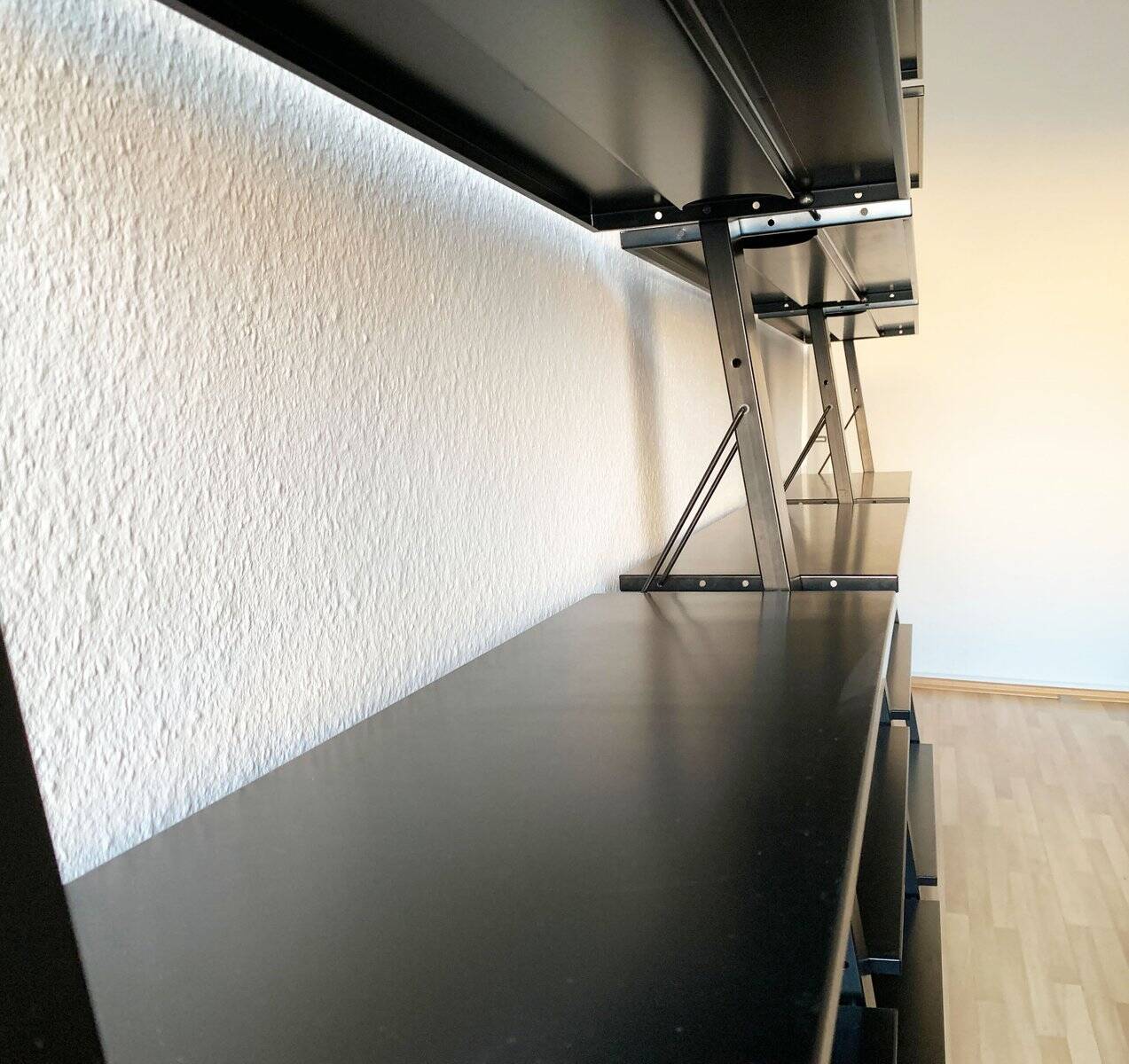 Postmodern Italian graffiti shelf by Rodney Kinsman for Bieffeplast