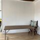 Folding industrial-style dining table