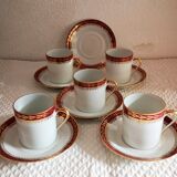 Sologne porcelain art deco coffee service