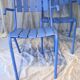 Paire de fauteils de jardin ou de terrasse bleu outremer