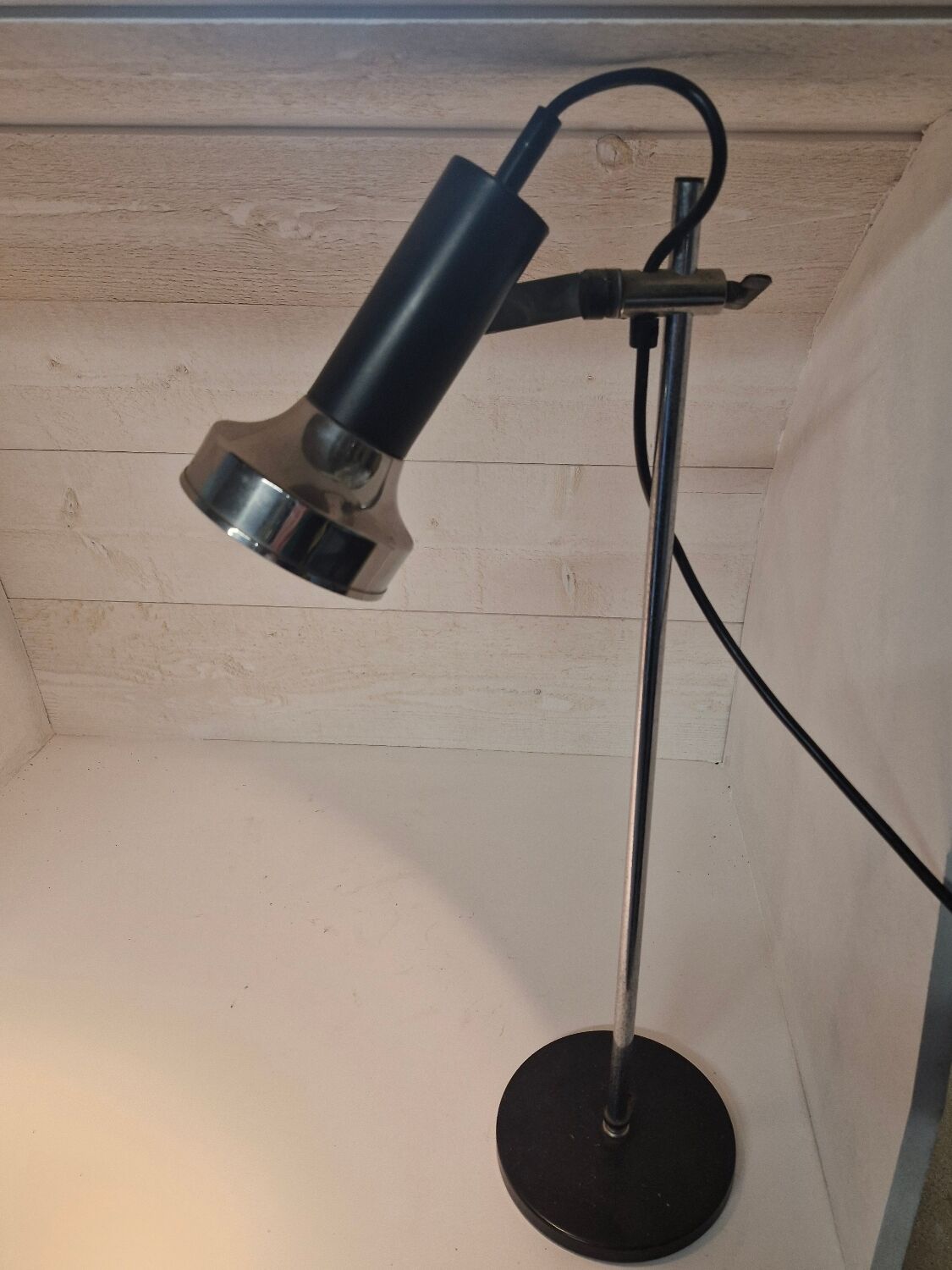 Lampe de bureau chrome 1970