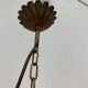 Large wheat sheaf leaf gold gilt chandelier, 1960’s