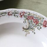 Soup plates x4, Onnaing, Guirlande model, 19th century