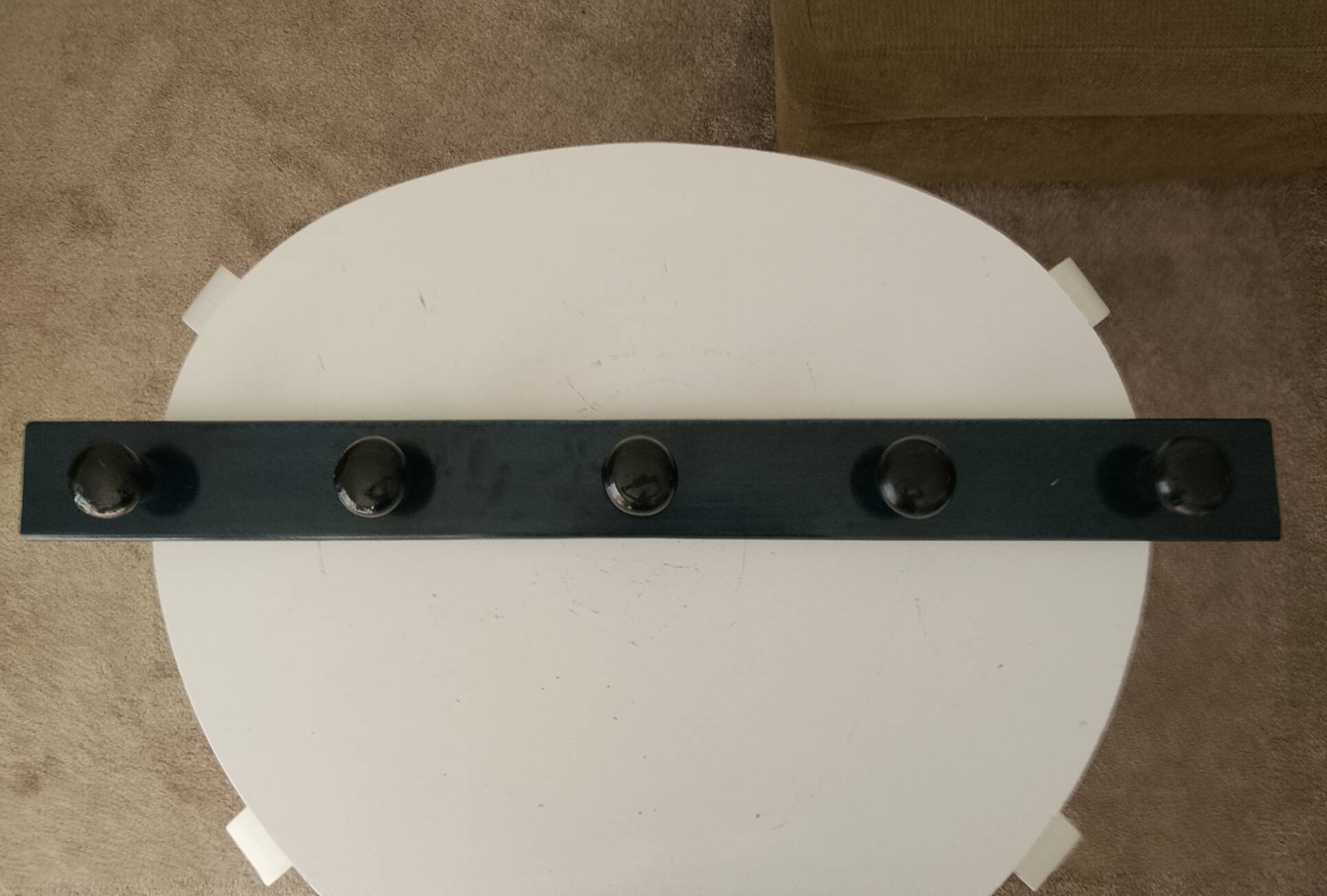 Vintage 1960s wall coat rack