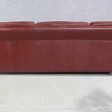 Brown Leather Sofa By Madsen & Schubell, Denmark 1970s