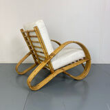 Fauteuil en rotin de Rohé Noordwolde, années 1950