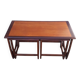 Vintage 1960s Scandinavian teak nesting tables with g plan