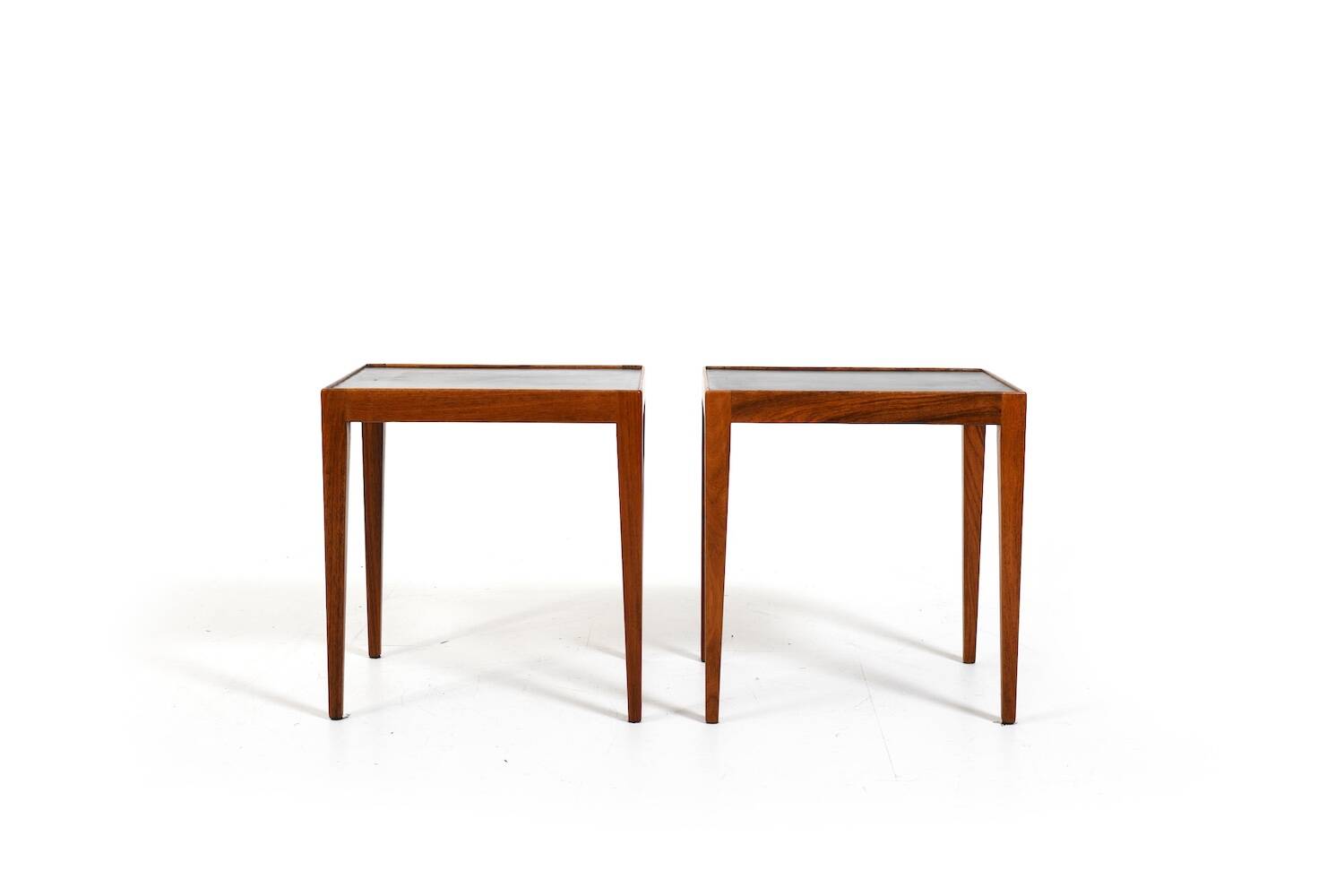Pair of Danish Side Tables with Formica Tops