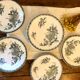 Saint Amandinoise ironstone plate set