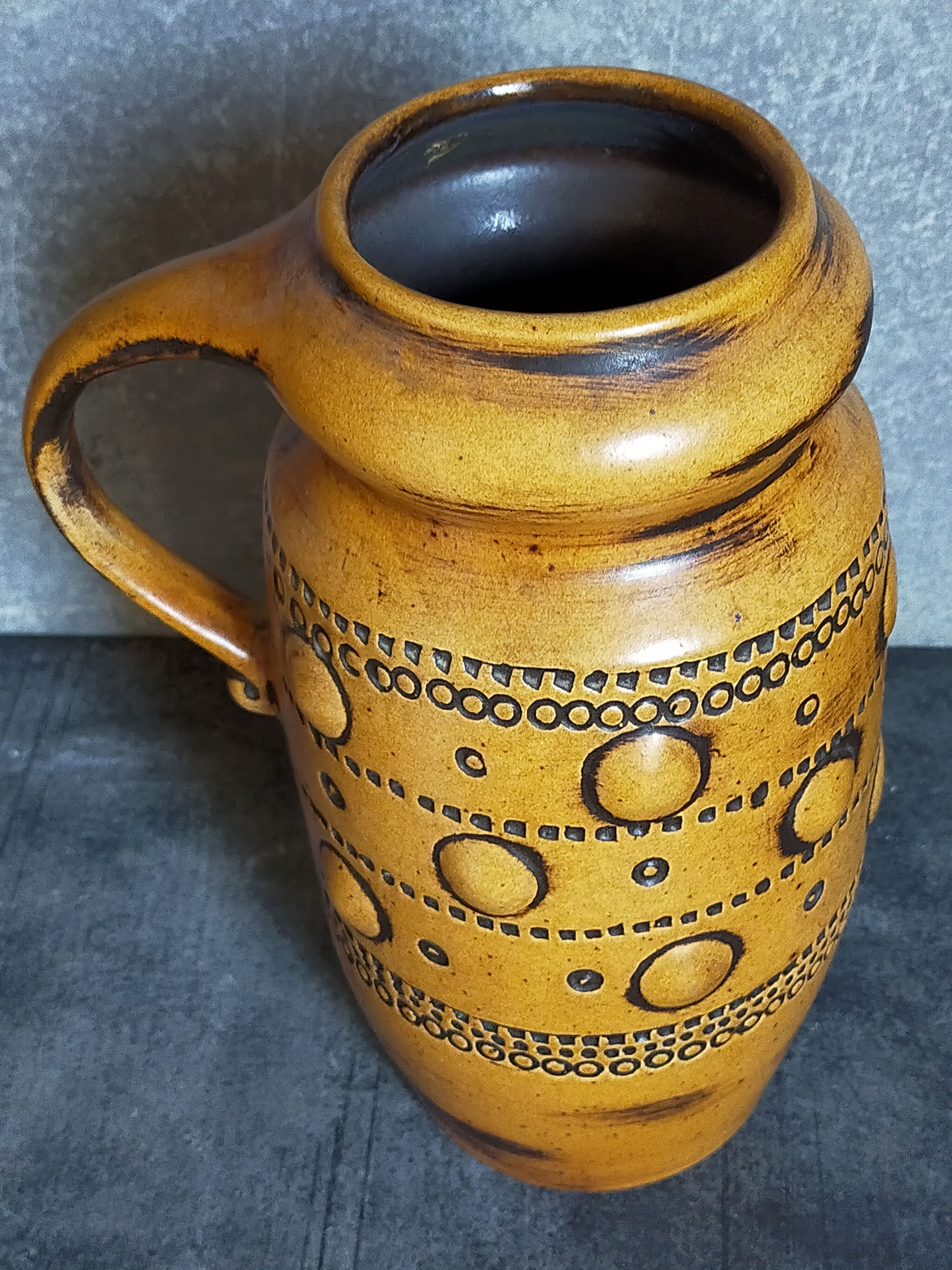 Vintage French ceramic vase 50s