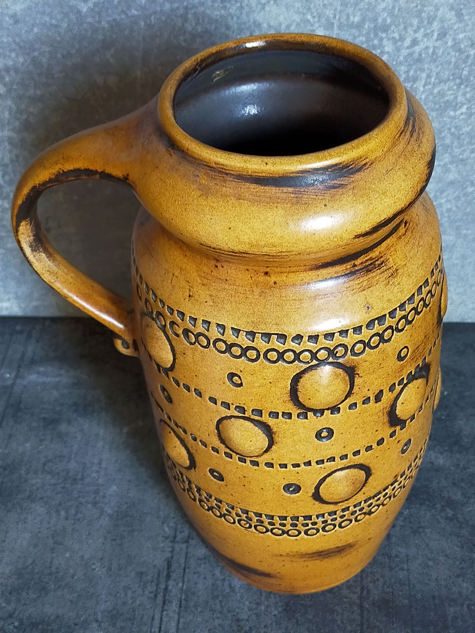 Vintage French ceramic vase 50s