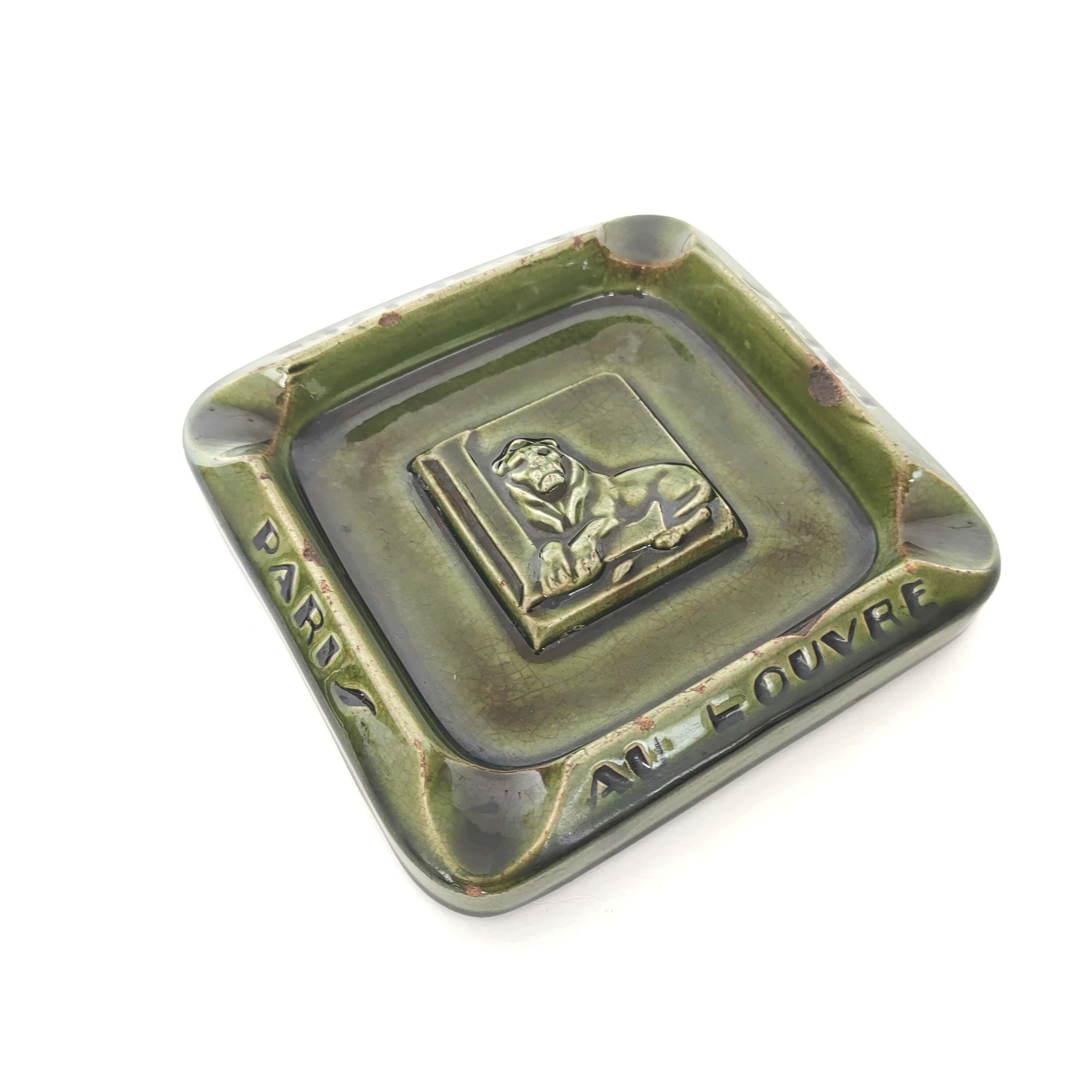 Old ashtray at louvre paris ceramics