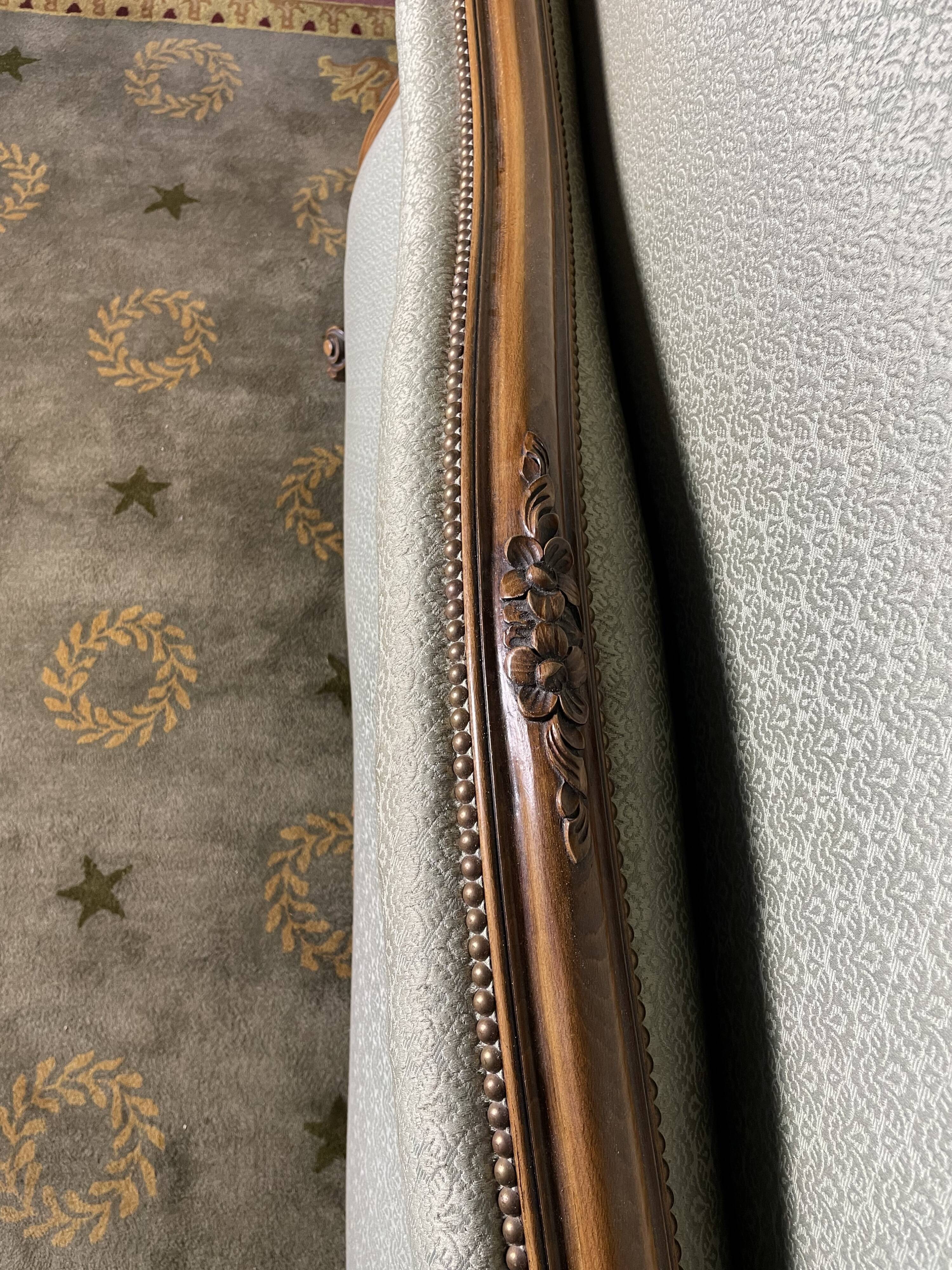 Upholstered bed in Louis XV style