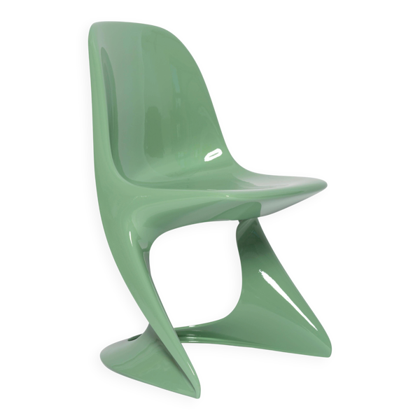 Chaise Casalino du milieu du siècle en vert jade, Alexander Begge, Casala, Allemagne années 1970