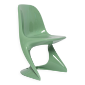 Mid-century Casalino chair in jade green, Alexander Begge, Casala, Germany 1970s.