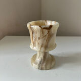 Vintage marble candle holder from the 1970s