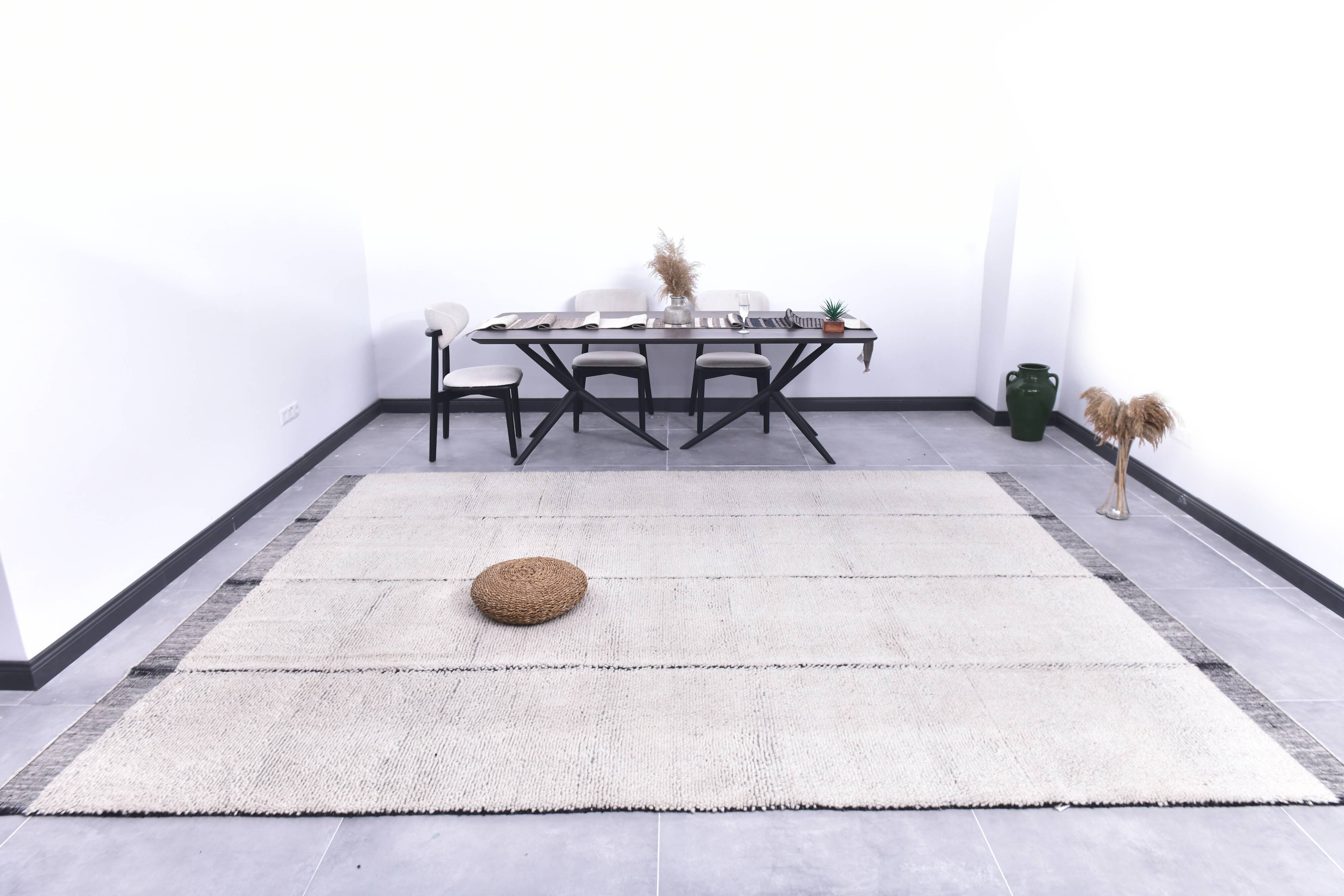 9x12 Mid Century Modern Vintage Rug, 273x361Cm