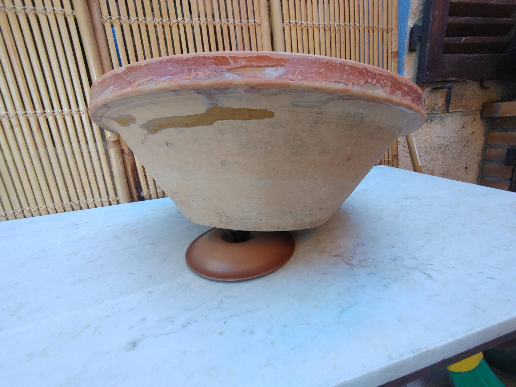 Large ancient Provencal terracotta Tian