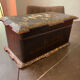 Old asian tea box box mother-of-pearl and wood xixth
