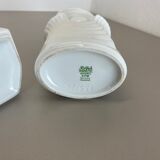 Set of 2 original porcelain op art vase made by Royal Bavaria Kpm Germany, 1970s