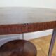 Table d'appoint moderniste "Bauhaus" en bois de placage et acier tubulaire courbé, années 30