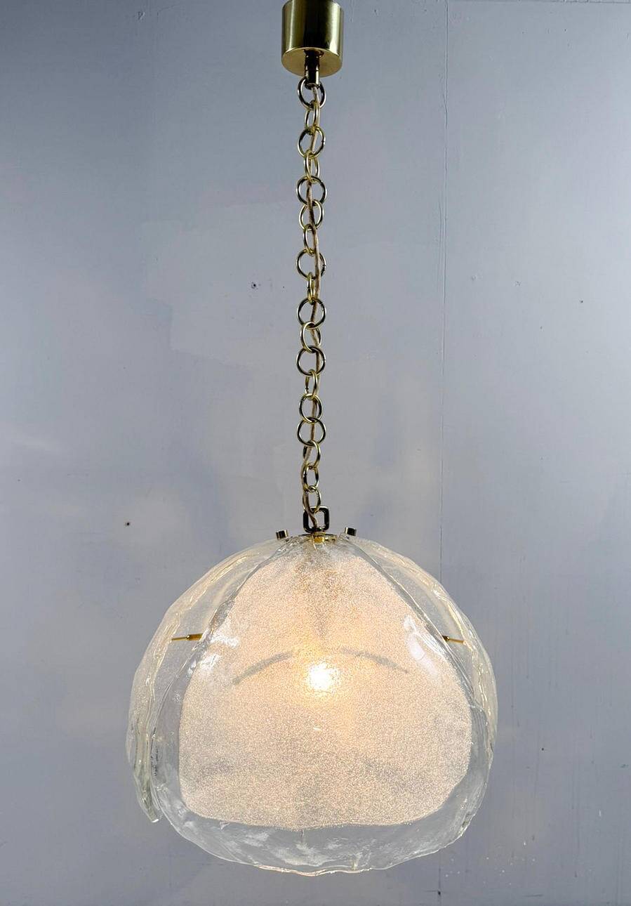 Kaiser Leuchten. Ceiling lamp/pendant lamp, Murano glass, Germany, 1960s.
