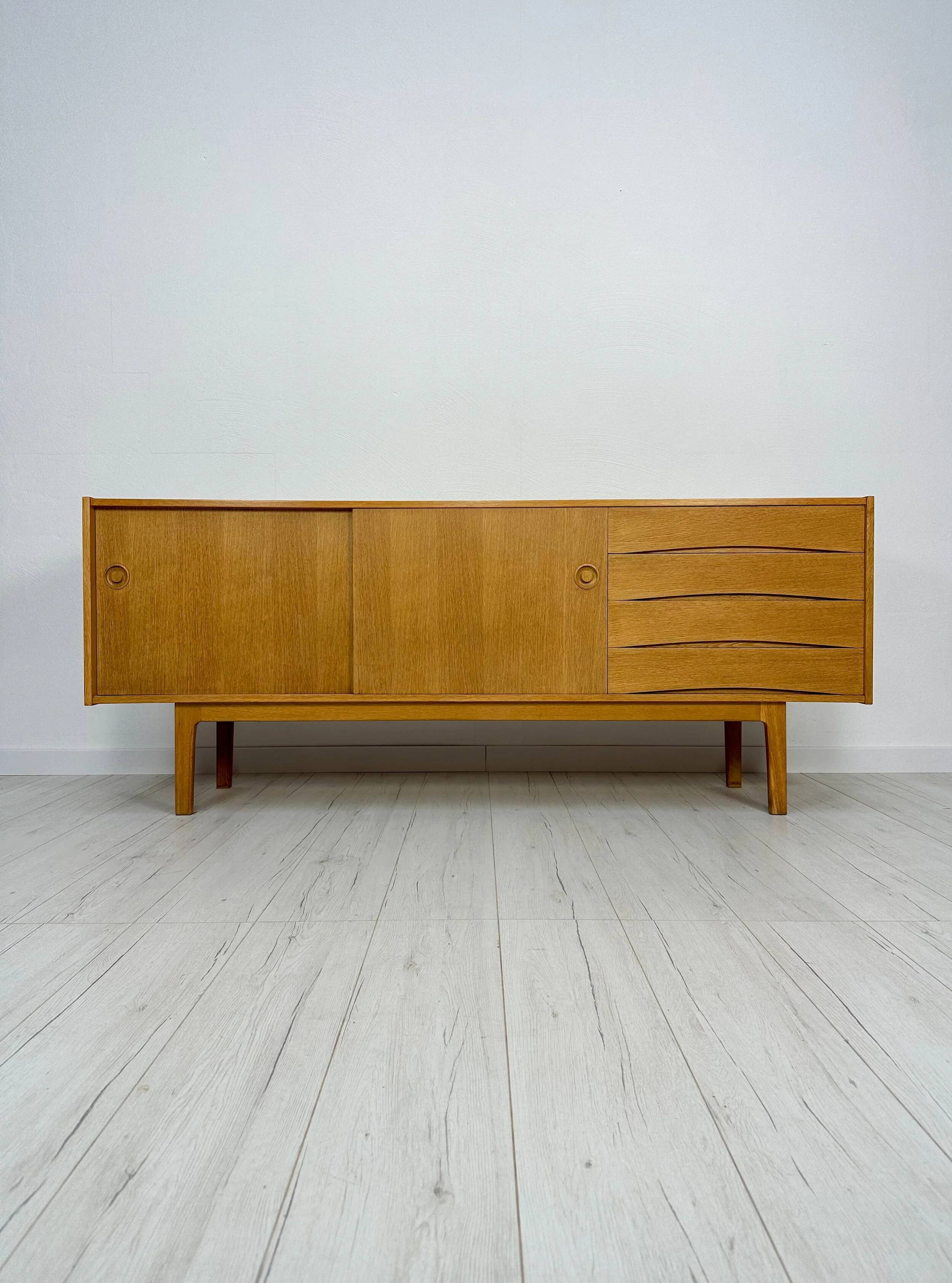 1960s Vintage Scandinavian Erik Wørts for IKEA Oak Sideboard