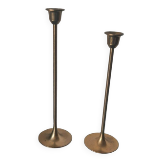 Pair of Scandinavian candlesticks