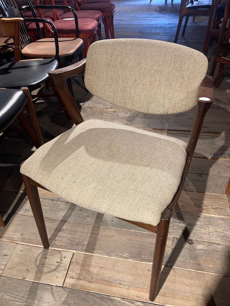 Model 42 teak dining chairs by Kai Kristiansen for Schou Andersen