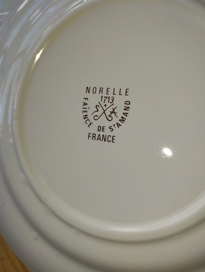 5 assiettes à dessert Saint-Amand – modèle Norelle