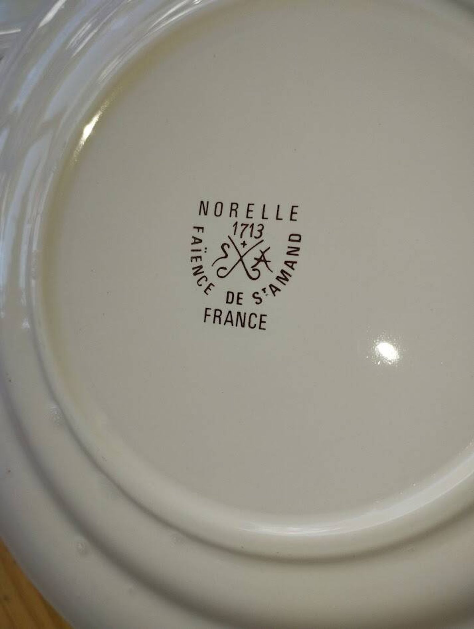 5 assiettes à dessert Saint-Amand – modèle Norelle