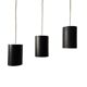 6 Louis Poulsen "pipe" pendant lights, 1960s, lacquered steel