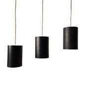 6 Louis Poulsen "pipe" pendant lights, 1960s, lacquered steel