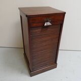Antique filing cabinet with roller shutter