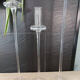 Glass candle holders