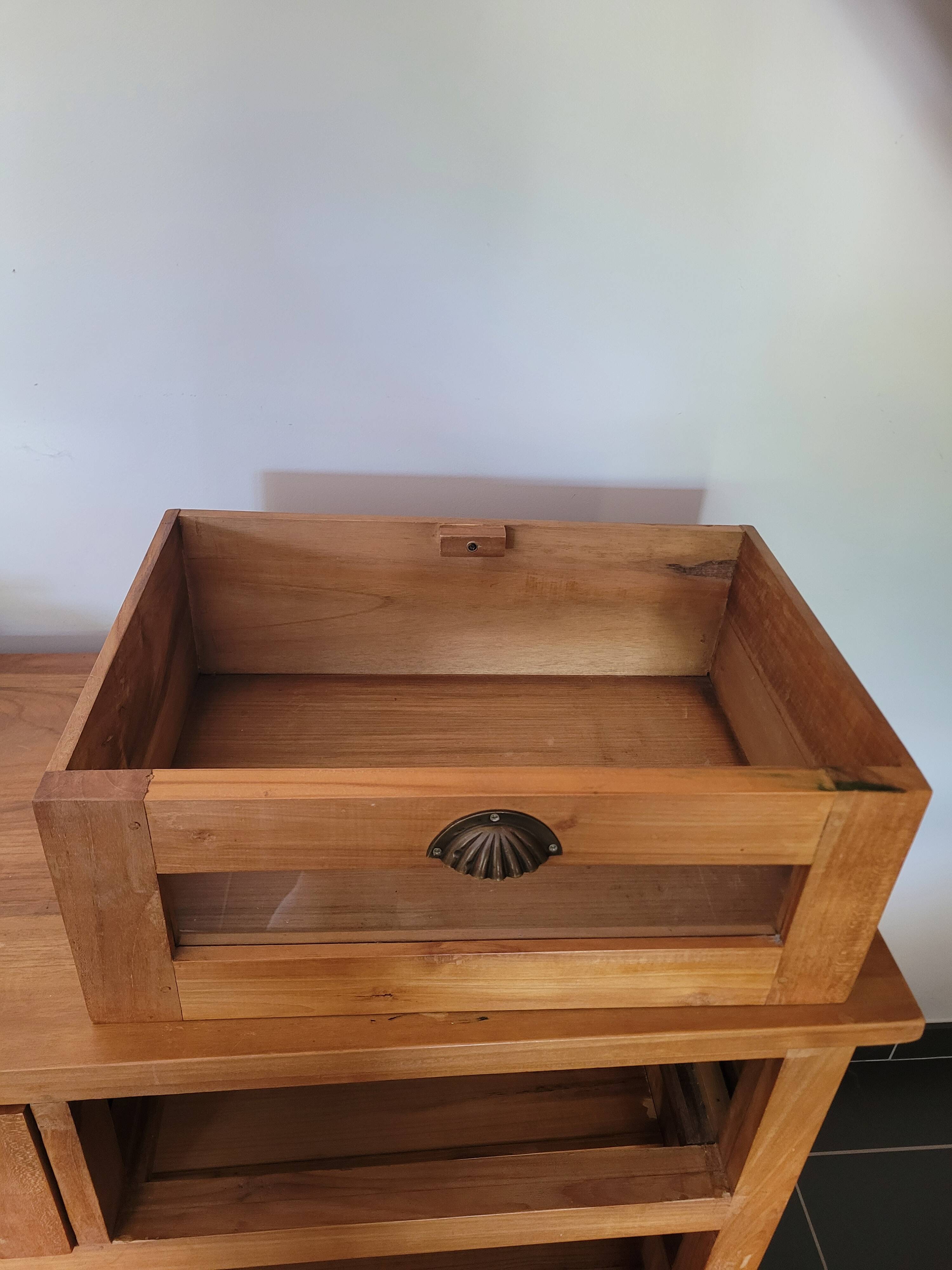 Low teak furniture