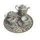 Tableware, tea service called egoist, floral decoration, 20th century