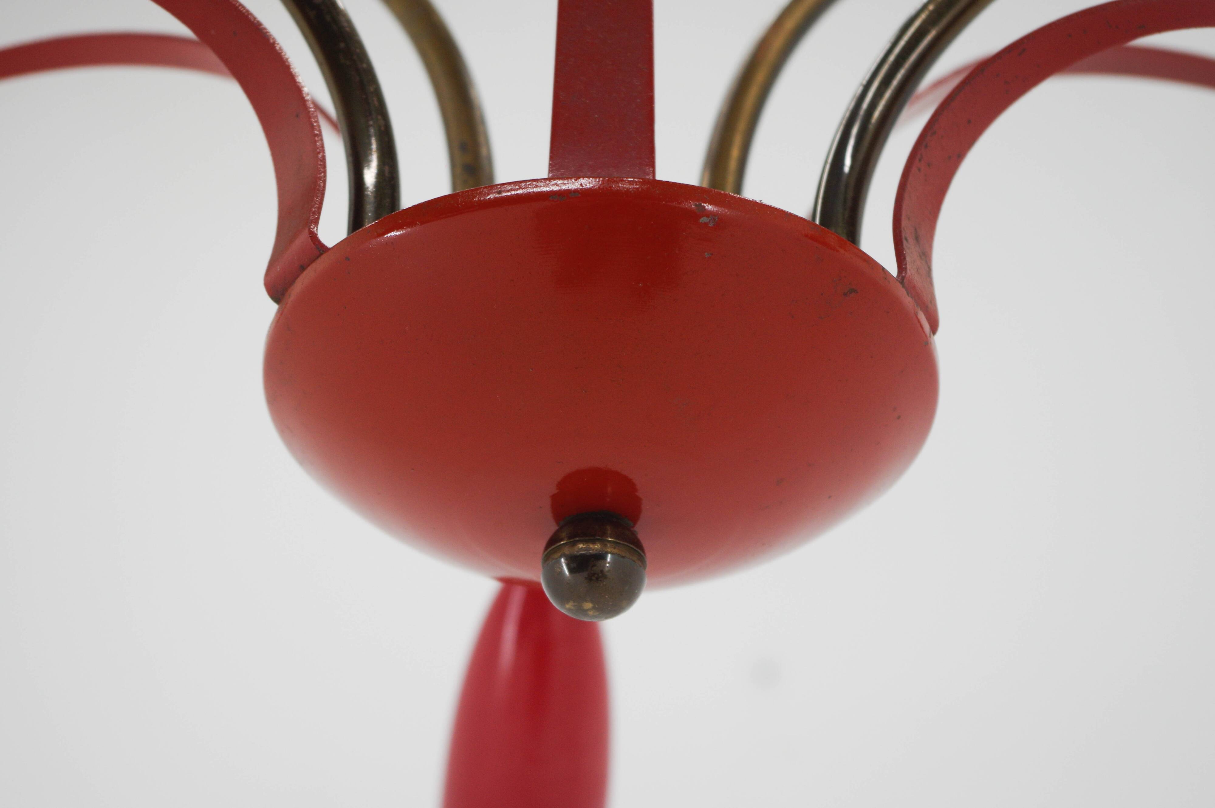Sputnik design chandelier, Italy 1960s