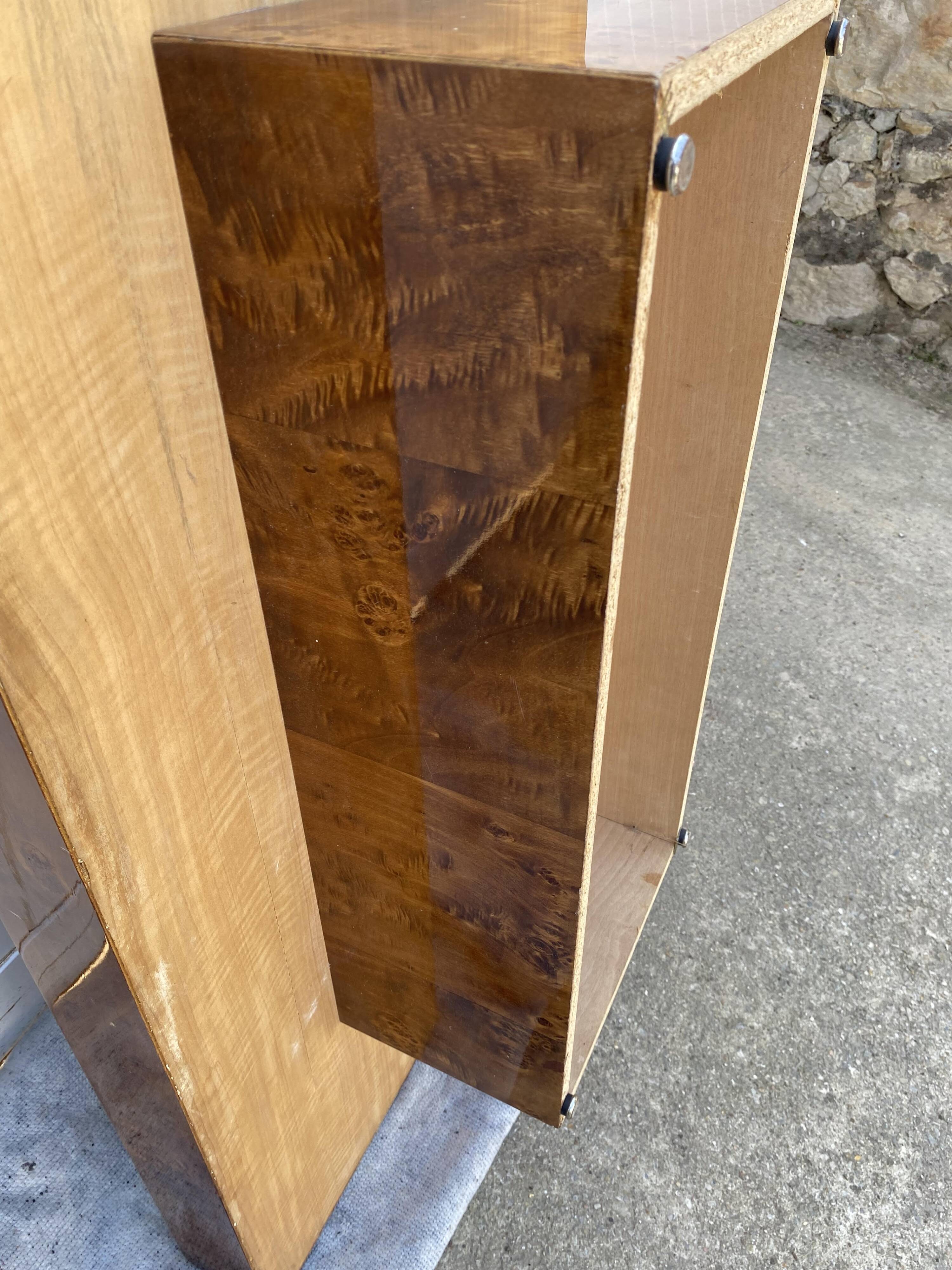 Table basse en loupe d’orme Roche et Bobois vintage 70s