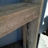 Brutalist console 148 cm old solid wood