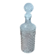 Carafe ronde vintage en verre transparent