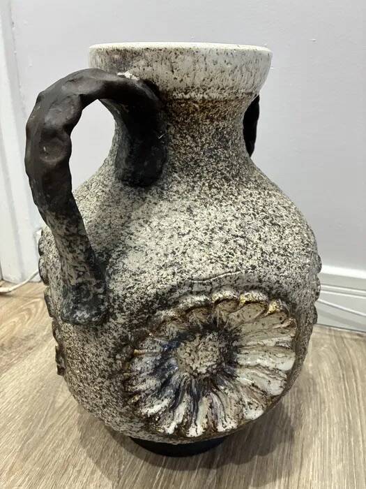 Dumler & Breiden Fat Lava Vase — Twin Handles, 1970s