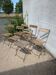 Set of folding garden chairs