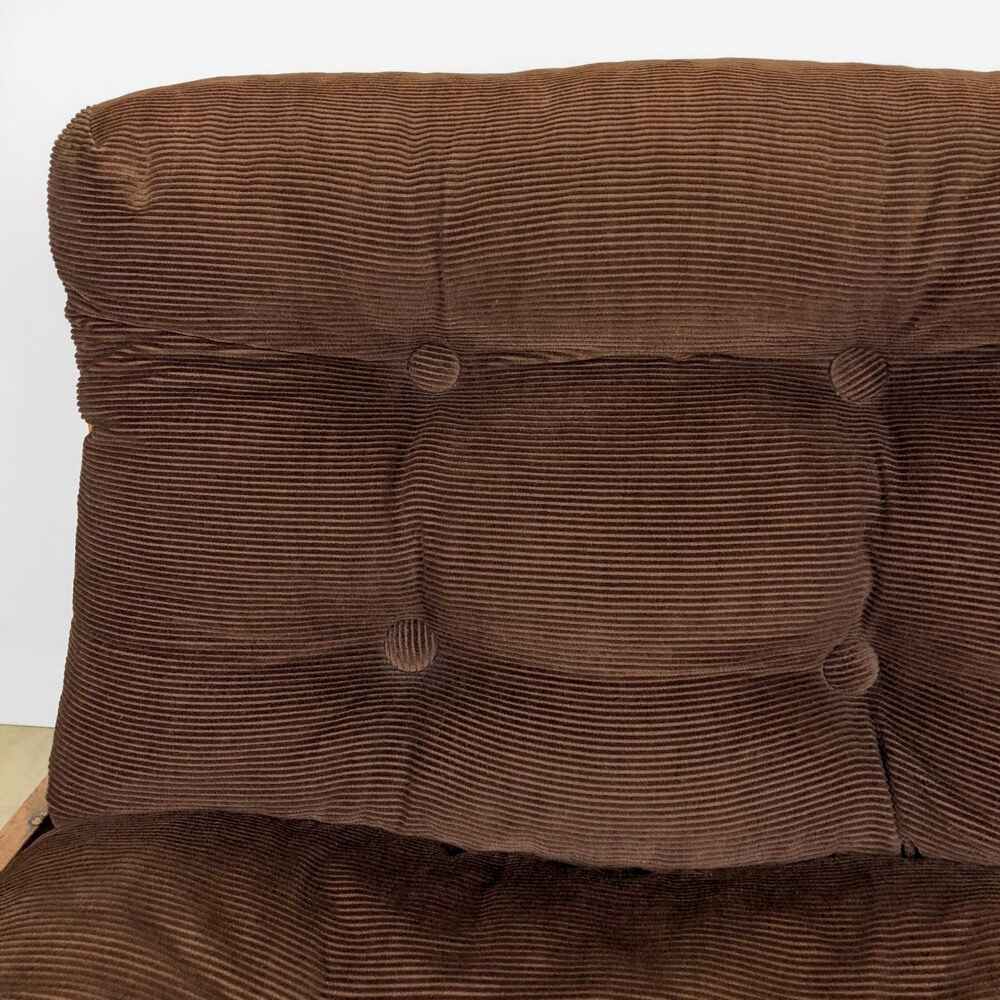 Scandinavian driver armchair in pine 70s