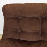 Scandinavian driver armchair in pine 70s